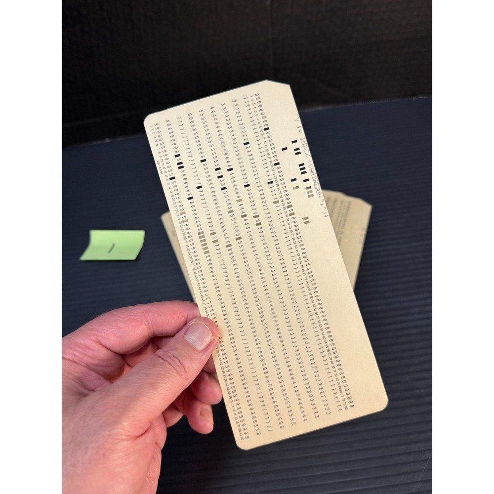 Vintage Computer Program Punch Card Lot 5081 Mainframe - PC1